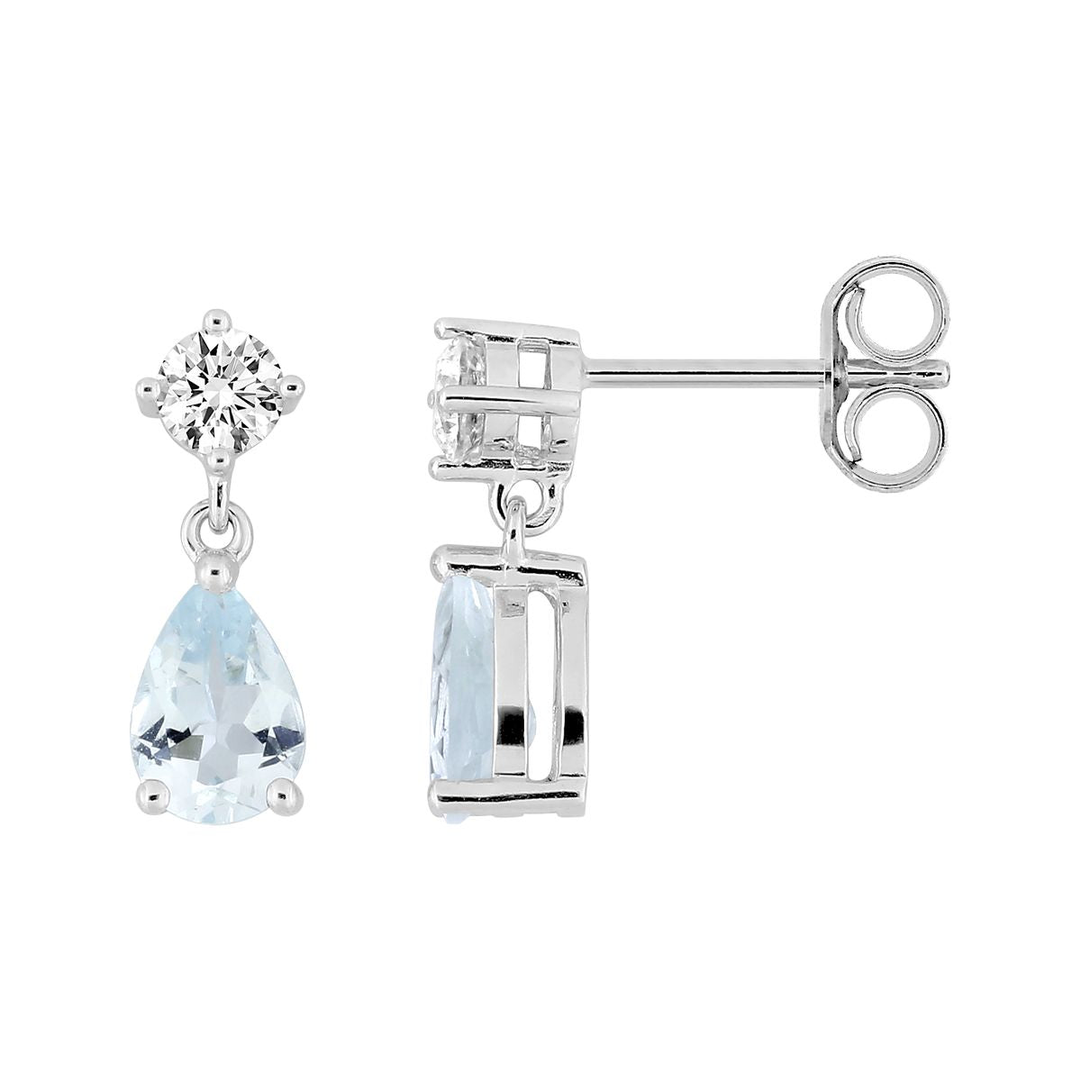 Pendientes Argyor pendientes aguamarina cir. 18k o.b.