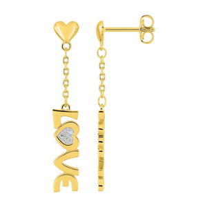 Pendientes Argyors largos cir. ch or+rh