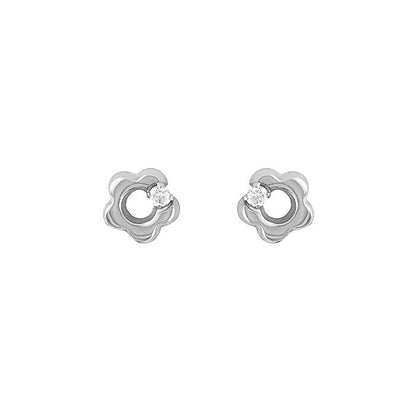 Pendientes Eles Niña Oro Blanco 18k 1B1351/1
