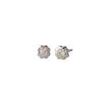 Pendientes Eles Niña Oro Blanco Trébol 61B2181/2