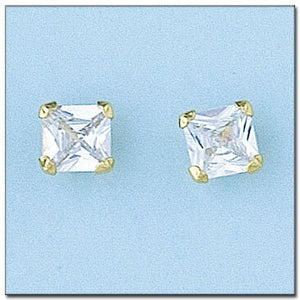 PENDIENTES ORO 18KL - 7X7