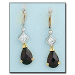 PENDIENTES ORO 18KL BICOLOR AMATISTA - Acabado: Bicolor 