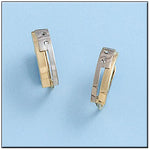 PENDIENTES ORO 18KL BICOLOR CIRCONITAS