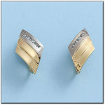 PENDIENTES ORO 18KL BICOLOR CIRCONITAS