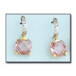 PENDIENTES ORO 18KL BICOLOR CIRCONITAS