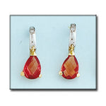 PENDIENTES ORO 18KL BICOLOR PAPARAYA - Acabado: Oro blanco 