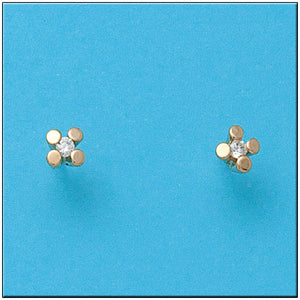 PENDIENTES ORO 18KL CIRCONITAS