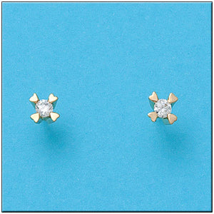PENDIENTES ORO 18KL CIRCONITAS