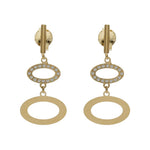 PENDIENTES ORO 18KL CIRCONITAS - 10x20MM