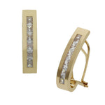 PENDIENTES ORO 18KL CIRCONITAS - 4x17MM