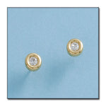 PENDIENTES ORO 18KL CIRCONITAS - 5MM