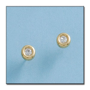 PENDIENTES ORO 18KL CIRCONITAS - 5MM