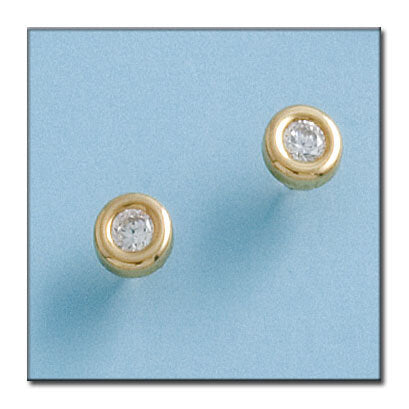 PENDIENTES ORO 18KL CIRCONITAS - 7MM