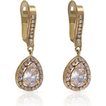 PENDIENTES ORO 18KL CIRCONITAS - 8x24MM