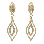 PENDIENTES ORO 18KL CIRCONITAS - 8x30MM