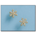PENDIENTES ORO 18KL COPOS DE NIEVE