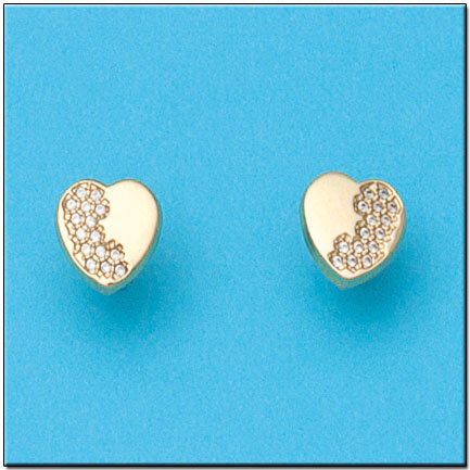 PENDIENTES ORO 18KL CORAZON