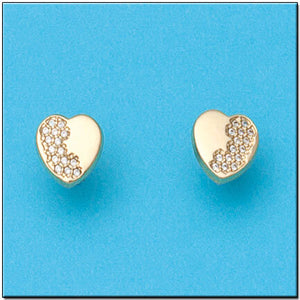 PENDIENTES ORO 18KL CORAZON