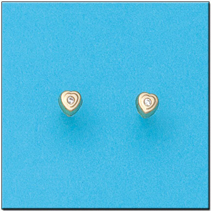 PENDIENTES ORO 18KL CORAZON