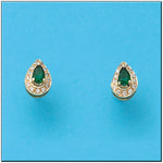 PENDIENTES ORO 18KL CRISOPAL VERDE