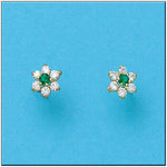 PENDIENTES ORO 18KL CRISOPAL VERDE