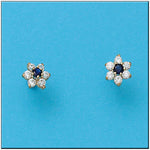 PENDIENTES ORO 18KL CRISOPAL ZAFIRO