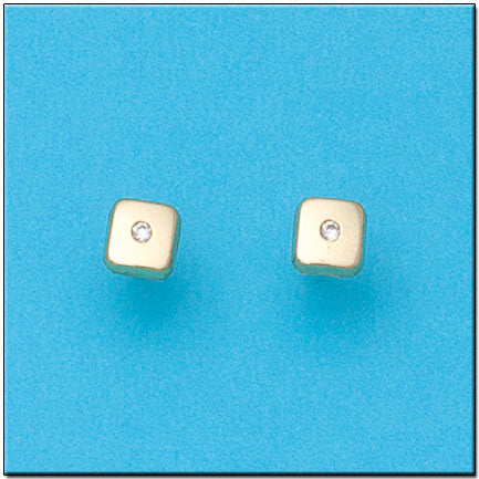 PENDIENTES ORO 18KL CUADRADOS