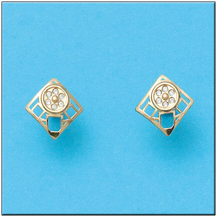PENDIENTES ORO 18KL CUADRADOS