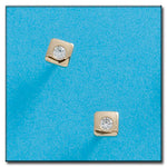 PENDIENTES ORO 18KL CUADRADOS
