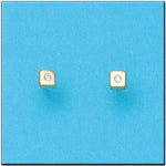 PENDIENTES ORO 18KL CUADRADOS 4X4