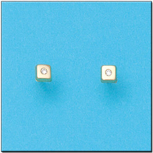 PENDIENTES ORO 18KL CUADRADOS 4X4