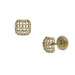PENDIENTES ORO 18KL CUADRADOS - 5.50MM