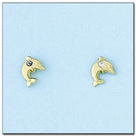 PENDIENTES ORO 18KL DELFIN
