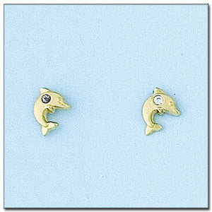 PENDIENTES ORO 18KL DELFIN