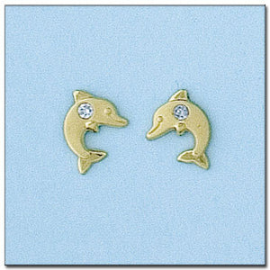 PENDIENTES ORO 18KL DELFIN
