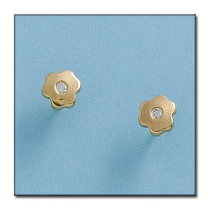 PENDIENTES ORO 18KL FLOR