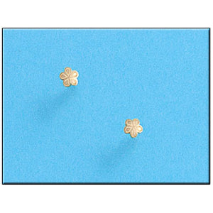 PENDIENTES ORO 18KL FLOR