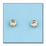 PENDIENTES ORO 18KL FLOR