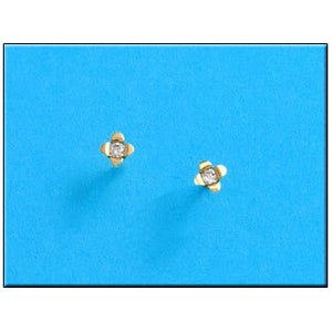 PENDIENTES ORO 18KL FLOR