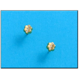 PENDIENTES ORO 18KL FLOR