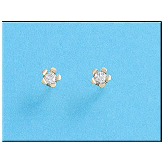 PENDIENTES ORO 18KL FLOR