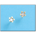 PENDIENTES ORO 18KL FLOR