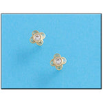 PENDIENTES ORO 18KL FLOR