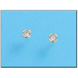 PENDIENTES ORO 18KL FLOR