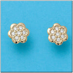 PENDIENTES ORO 18KL FLOR