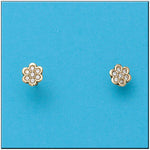 PENDIENTES ORO 18KL FLOR