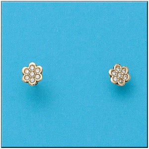 PENDIENTES ORO 18KL FLOR