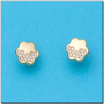 PENDIENTES ORO 18KL FLOR