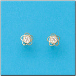 PENDIENTES ORO 18KL FLOR