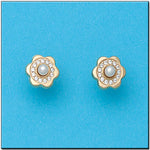 PENDIENTES ORO 18KL FLOR